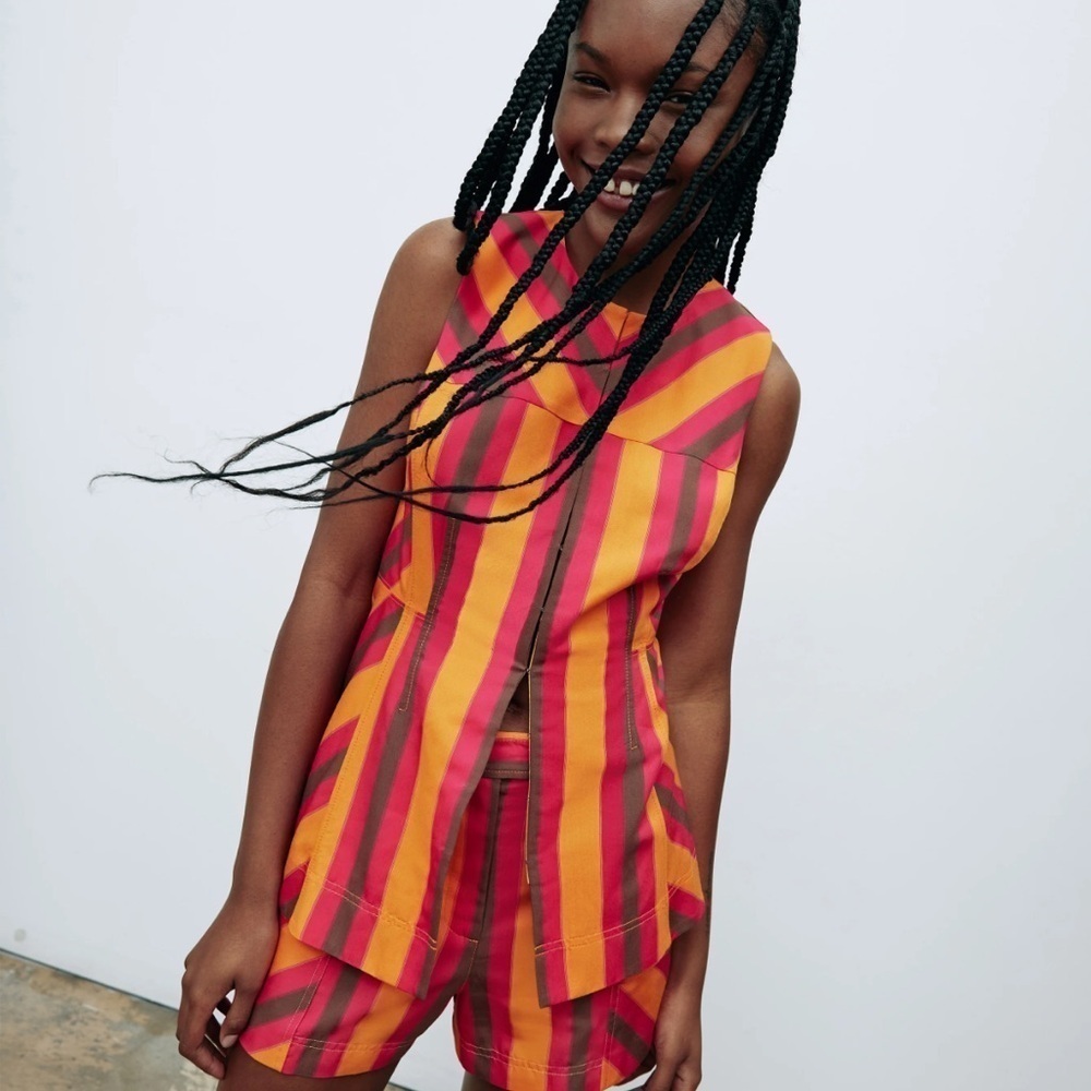 Tanya Taylor kids long stripe tank top